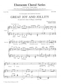 Carter: Great Joy And Jollity SATB published by Eboracum