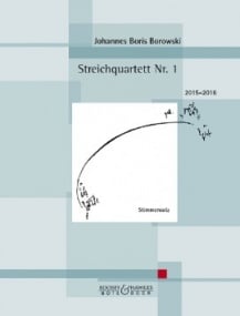 Borowski: String Quartet No. 1 published by Bote & Bock