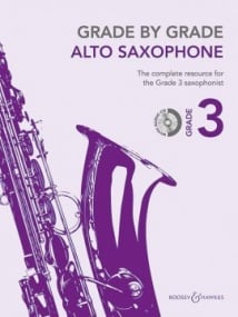 Grade by Grade Alto Saxophone - Grade 3 published by Boosey & Hawkes (Book & CD)