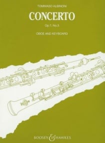Albinoni: Concerto Opus 7 No 3 in Bb for Oboe published by Boosey & Hawkes