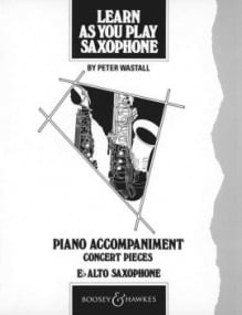 Learn As You Play Alto Saxophone published by Boosey & Hawkes (Piano Accompaniment)