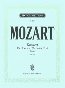 Mozart: Horn Concerto 4 in Eb KV495 for Horn published by Breitkopf