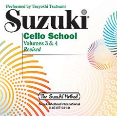 Suzuki Cello School Volume 3 and 4 published by Alfred (CD Only)