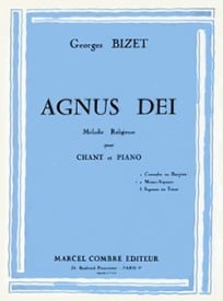 Bizet: Agnus Dei for Alto or Baritone published by Combre