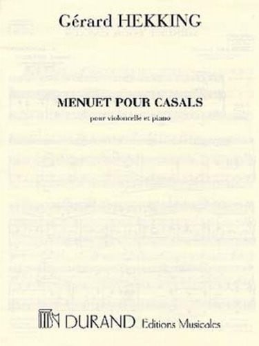 Hekking: Menuet pour Casals for Cello published by Durand