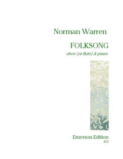 Warren: Folksong for Oboe published by Emerson