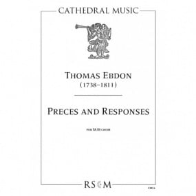 Ebdon: Preces and Responses SATB published by Cathedral Music