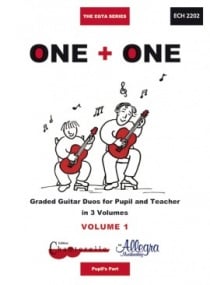 One + One Volume 1 Pupils Part for Guitar published by Chanterelle
