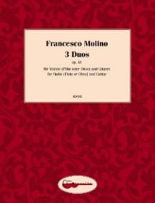 Molino: 3 Duos for Flute & Guitar published by Chanterelle