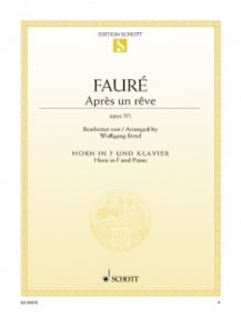 Faure: Apres un reve for French Horn published by Schott