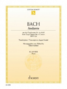 Bach: Andante from Organ Sonata No.4 for Piano published by Schott