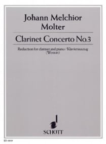 Molter: Concerto No 3 for Clarinet published by Schott