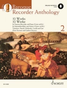 Baroque Recorder Anthology 2 published by Schott (Book/Online Audio)