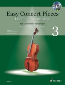 Easy Concert Pieces 3 - Cello published by Schott (Book & CD)