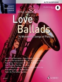 Saxophone Lounge : Love Ballads for Alto Saxophone published by Schott (Book/Online Audio)