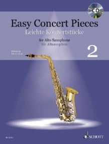 Easy Concert Pieces 2 - Alto Saxophone published by Schott (Book & CD)
