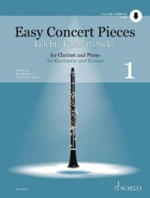 Easy Concert Pieces 1 - Clarinet published by Schott (Book/Online Audio)