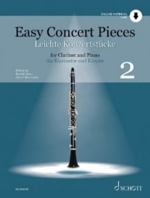 Easy Concert Pieces 2 - Clarinet published by Schott (Book/Online Audio)