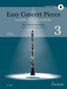 Easy Concert Pieces 3 - Clarinet published by Schott (Book/Online Audio)