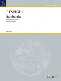 Respighi: Sarabanda for Violin published by Schott