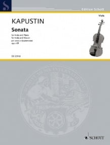 Kapustin: Sonata Opus 69 for Viola published by Schott
