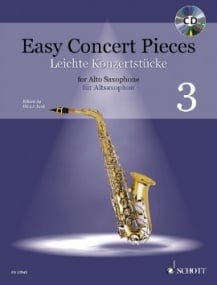 Easy Concert Pieces 3 - Alto Saxophone published by Schott (Book & CD)