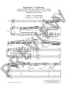 Holliger: Cadenzas for Mozart Flute & Harp Concerto K299 published by Schott