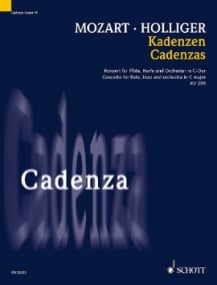 Holliger: Cadenzas for Mozart Flute & Harp Concerto K299 published by Schott