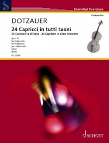 Dotzauer: 24 Caprices in all keys Opus 35 for Cello published by Schott