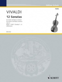 Vivaldi: 12 Sonatas Opus 2 Volume 1 for Violin published by Schott