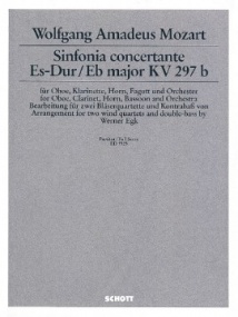 Mozart: Sinfonia concertante in Eb K297b published by Schott - Full Score