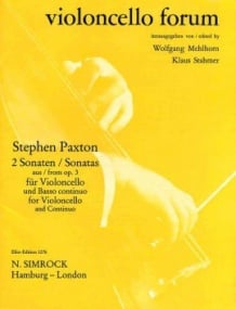 Paxton: Two Sonatas (G & C) for Cello published by Simrock