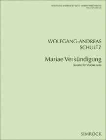 Schultz: Mariae Verkndigung for Solo Violin published by Simrock