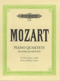 Mozart: Piano Quartets in G minor K478; E flat K493 published by Peters