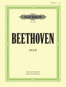 Beethoven: 3 Duos for Violin & Cello published by Peters