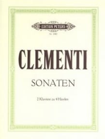 Clementi: 2 Sonatas in Bb for Two Pianos published by Peters
