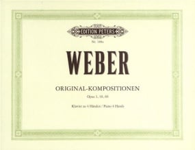 Weber: Original Works for Piano Duet published by Peters