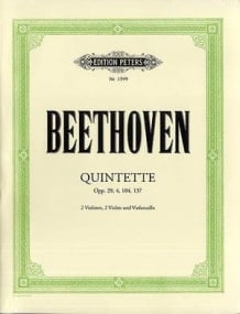 Beethoven: Complete String Quintets published by Peters