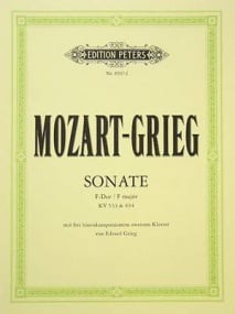 Mozart: Sonata in F major K533 (with Rondo K494) for Two Pianos published by Peters