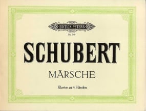 Schubert: Marches for Piano Duet published by Peters