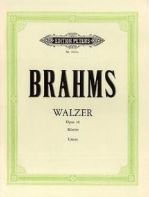 Brahms: Waltzes Opus 39 for Piano published by Peters