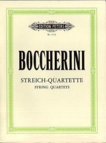 Boccherini: 9 String Quartets published by Peters