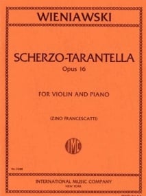 Wieniawski: Scherzo-Tarantella Opus 16 for Violin & Piano published by IMC