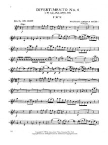 Mozart: Divertimento No.4  K439B published by IMC