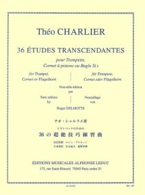 Charlier: 36 Etudes Transcendantes for Trumpet published by Leduc