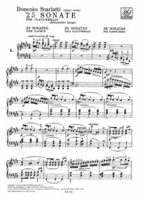 Scarlatti: 25 Sonatas for Harpsichord published by Ricordi