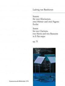 Beethoven: Sextet in Eb Opus 71 published by Breitkopf