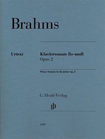 Brahms: Piano Sonata F# Minor Opus 2 published by Henle