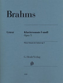 Brahms: Piano Sonata F Minor Opus 5 published by Henle