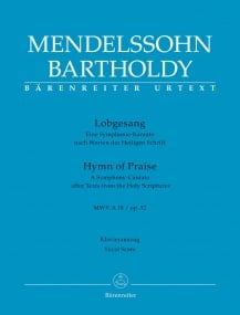 Mendelssohn: Hymn Of Praise published by Barenreiter - Vocal Score